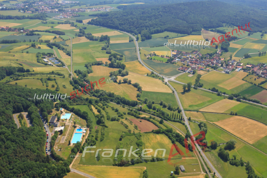 Luftbild von  Ebern - Luftaufnahme wurde 2015 von https://frankenair.de mittels Flugzeug (keine Drohne) erstellt - die Geschenkidee