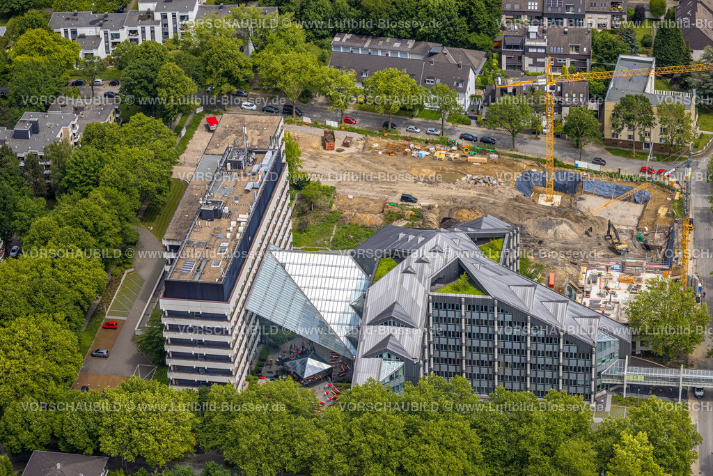 Bochum220603529 | Luftbild, Baustelle Paulstraße für Bürokomplex, Wiemelhausen, Bochum, Ruhrgebiet, Nordrhein-Westfalen, Deutschland