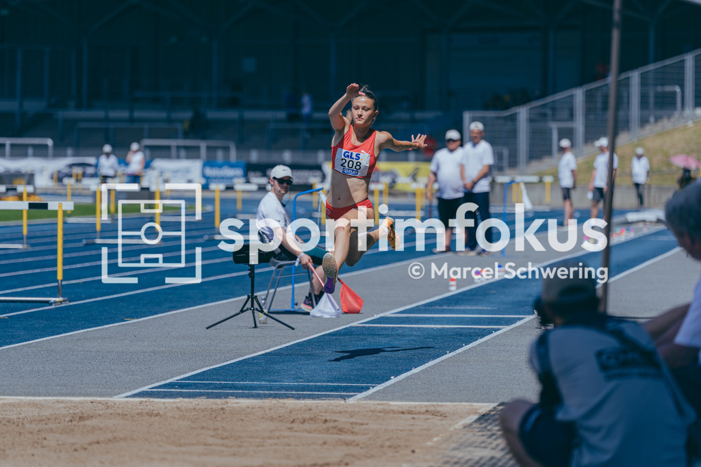 Deutsche Meisterschaften U20 / U16 2026 | Carlotta Loewenthal, LG Nord Berlin, 208, Dreisprung, Deutsche Meisterschaften der U20 &amp; U16 2026, Lohrheidestadion Bochum-Wattenscheid, 11.07.2026. Foto: Marcel Schwering / sportimfokus - Realisiert mit Pictrs.com