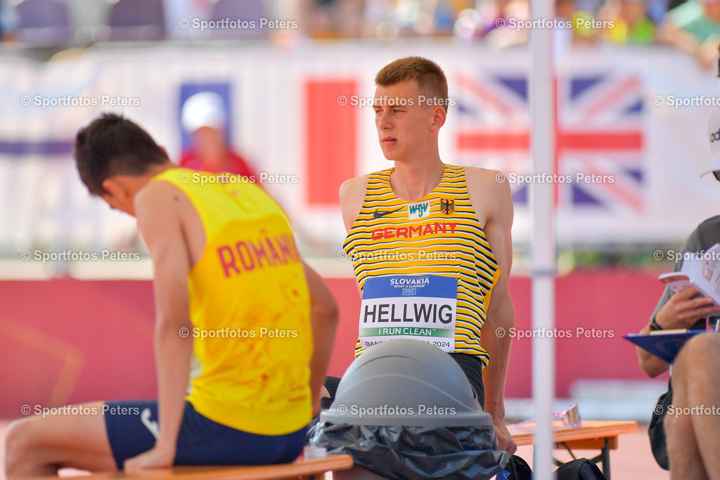 U18 EM - Tag 4_15 | European Athletics U18 Championships am 21.07.2024 in Banska Brystica; Hochsprung, Theo Hellwig.Foto: Kai Peters - Realisiert mit Pictrs.com