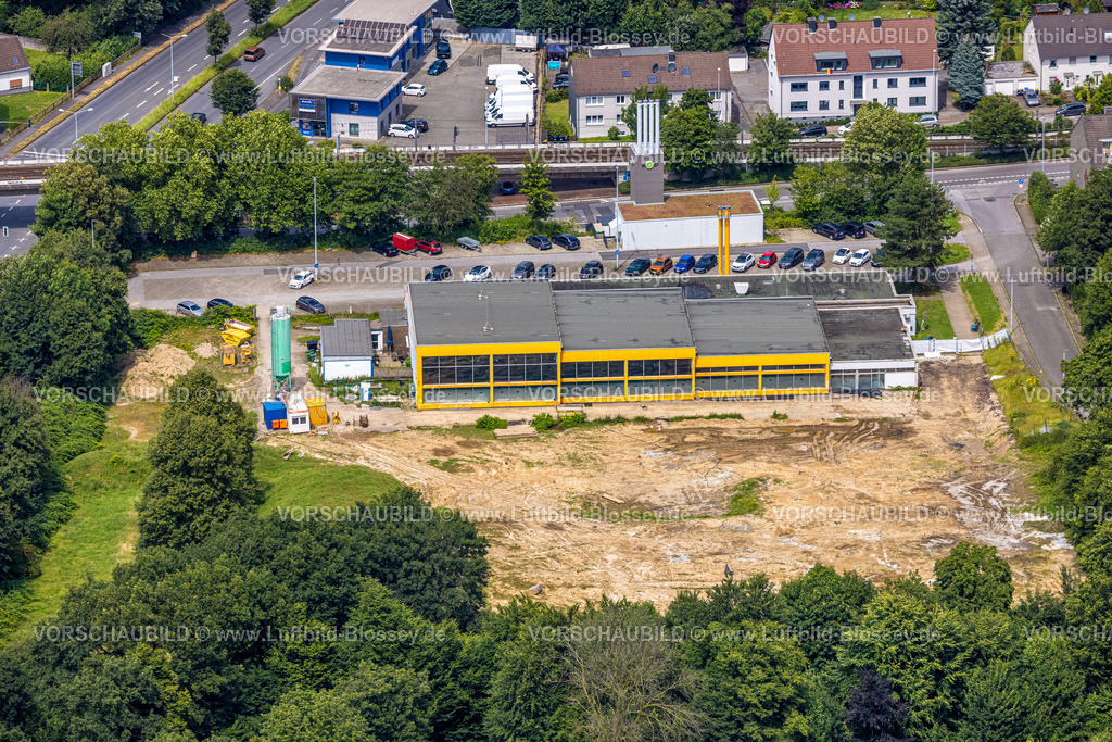 Muelheim240702682 | Luftbild, Friedrich-Wennmann-Bad, Schwimmbad, Baustelle, Heißen - Mitte, Mülheim an der Ruhr, Ruhrgebiet, Nordrhein-Westfalen, Deutschland