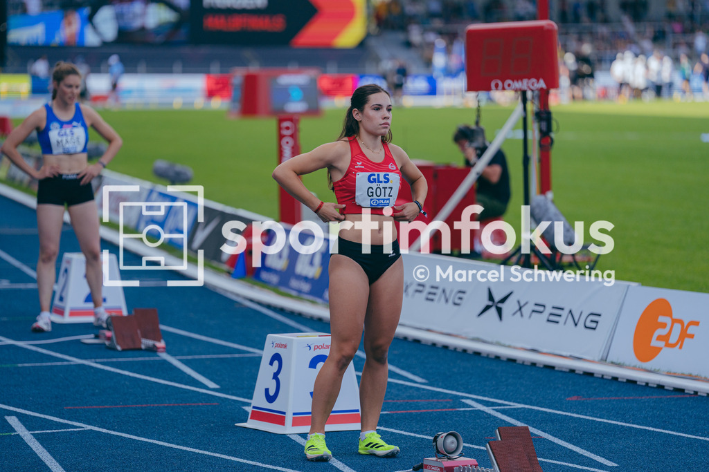 Deutsche Meisterschaften der Frauen und Männer 2026 | Lotta Götz, LG Rhein-Wied, 400 Meter Hürden, Halbfinale, Deutsche Meisterschaften der Frauen und Männer 2026, Lohrheidestadion Bochum-Wattenscheid, 25.07.2026. Foto: Marcel Schwering / sportimfokus - Realisiert mit Pictrs.com