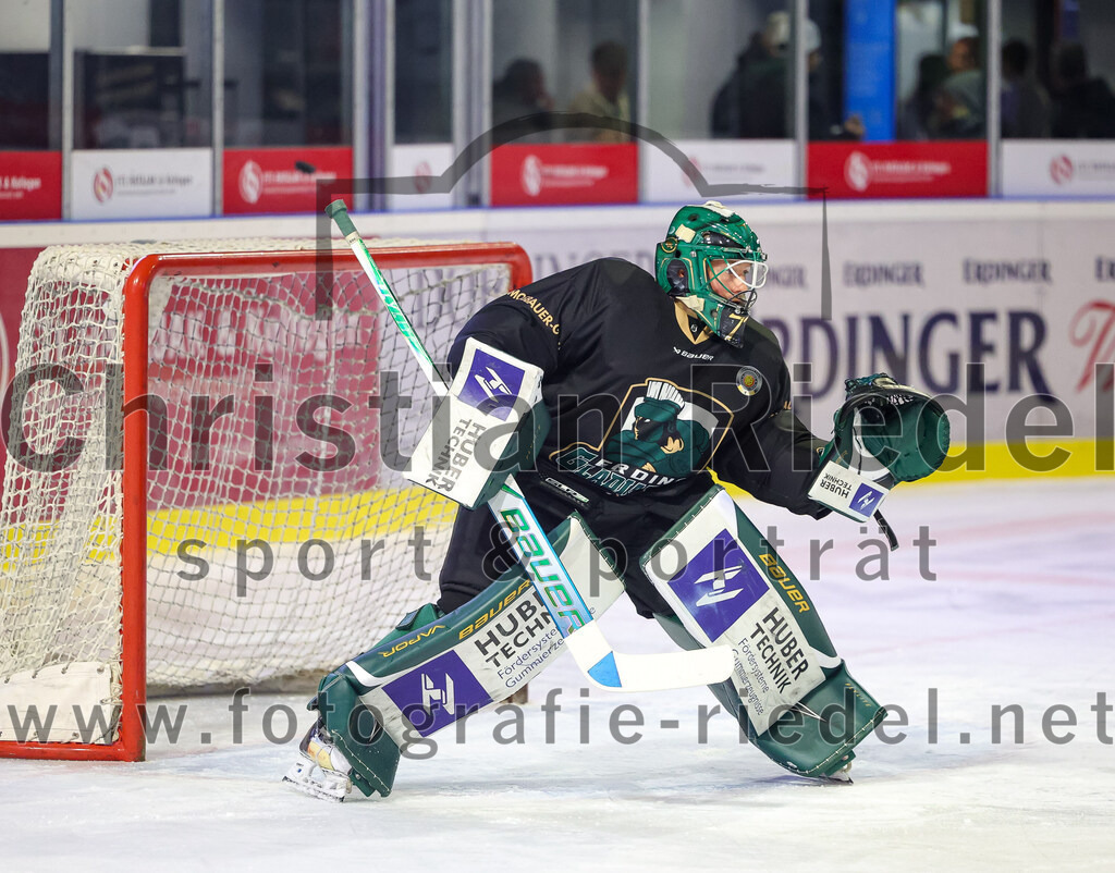 2025-10-10_013_TSV_Erding_gegen_onesto_Tigers_Bayreuth | Erding, Deutschland, 10.10.2025:Eishockey, Oberliga Süd 2025 / 2026, 7. Spieltag, TSV Erding gegen onesto Tigers Bayreuth, Endergebnis: 2:5Torwart David Zabolotny (Erding Gladiators, #72)Foto: Christian Riedel / fotografie-riedel.net