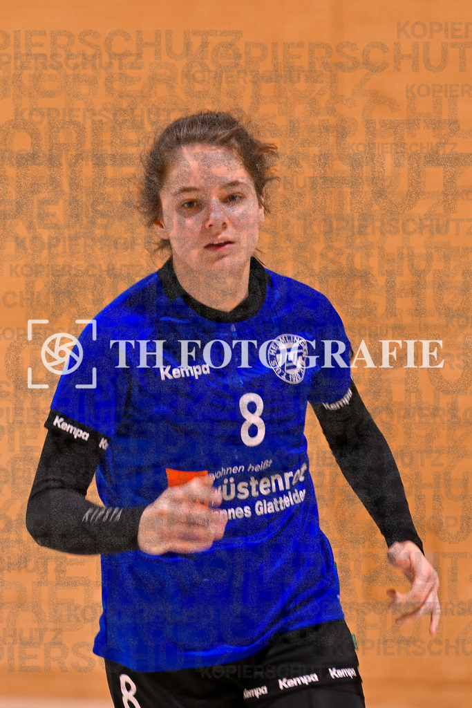 GER, SG Maulburg/Steinen - TuS Helmlingen, Handball, Suedbadenliga, 14. Spieltag, Saison 2023/2024, 17.02.2024 | Marion Glattfelder (TuS Helmlingen, #08)

GER, SG Maulburg/Steinen - TuS Helmlingen, Handball, Suedbadenliga, 14. Spieltag, Saison 2023/2024, 17.02.2024

Foto: TH Fotografie/Thomas Hess
