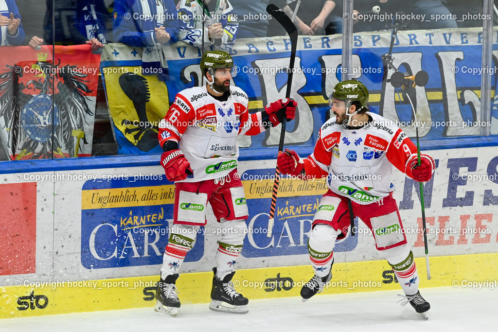 EC IDM Wärmepumpen VSV vs. HC Bozen 30.12 2022 | #26 Miceli Angelo, #9 Mantenuto Daniel Jubel HC Bozen Mannschaft