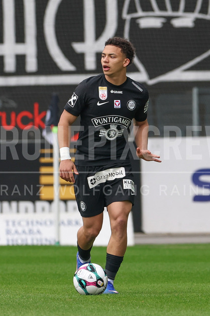 SK Puntigamer Sturm Graz vs TSV Egger Glas Hartberg – Championship Group    | Graz, Austria, 12.Apr.26 - SOCCER - ADMIRAL Bundesliga, SK Puntigamer Sturm Graz vs TSV Egger Glas Hartberg. The image shows Jacob Peter Hoedl (STU).    