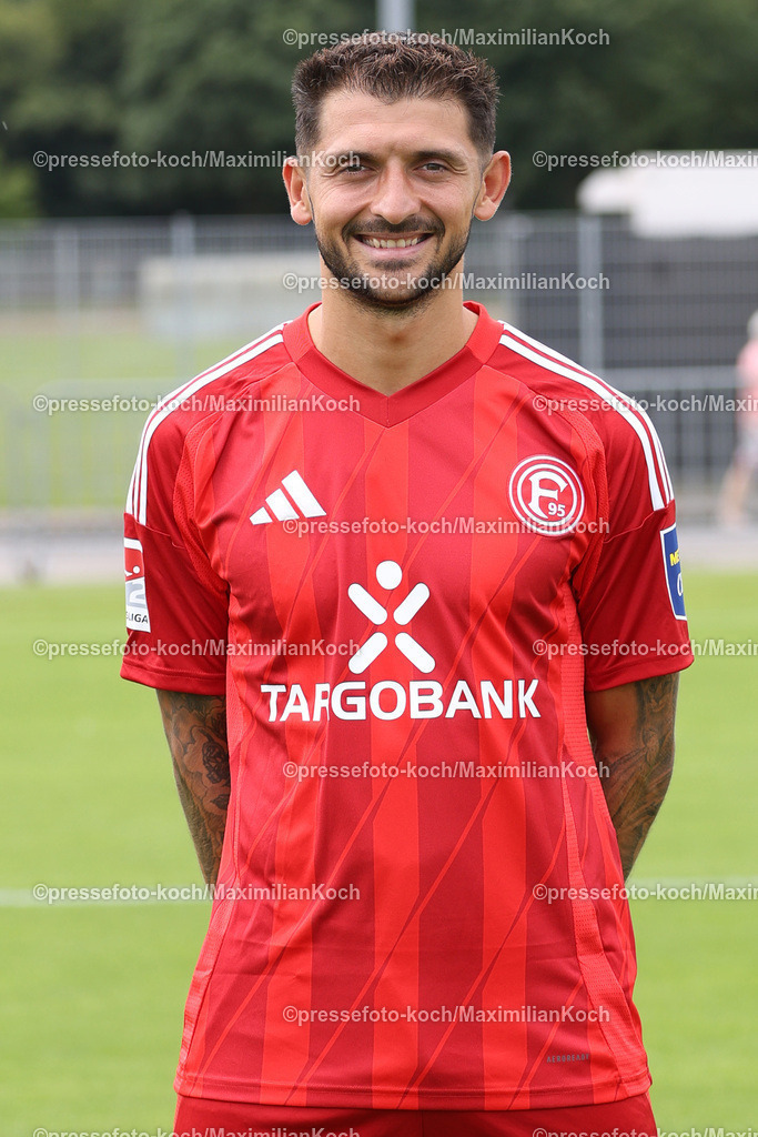 Due2BL25072401077 | Matthias Zimmermann; Fortuna Düsseldorf; 2. Bundesliga, Porträttermin 2024/2025