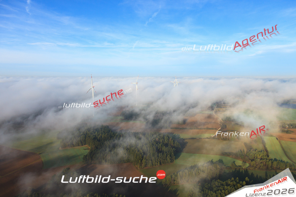 Luftbild von  Windpark-wolken - Luftaufnahme wurde 2015 von https://frankenair.de mittels Flugzeug (keine Drohne) erstellt - die Geschenkidee