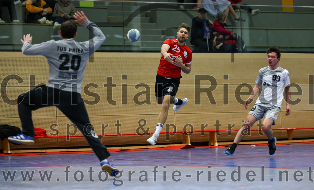 2023-04-01_067_SV_Anzing_gegen_TuS_Prien | Anzing, Deutschland, 01.04.2023:
Handball, Bezirksliga 2022 / 2023, 12. Spieltag, SV Anzing gegen TuS Prien, Endergebnis: 

Foto: Christian Riedel / fotografie-riedel.net