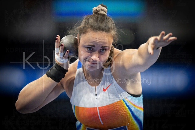 ISTAF Indoor; Duesseldorf, 24.01.2026 | DUESSELDORF, GERMANY - JANUARY 24: Jorinde van Klinken (NED), shot put, during the ISTAF Indoor Dusseldorf at PSD Bank Dome on January 24, 2026 in Duesseldorf, Germany. 