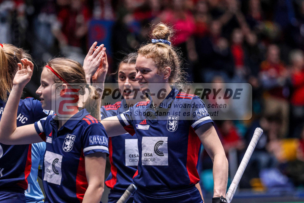 MJ_20230204-DHC-Alster-Finale W-14 | Düsseldorfer HC - Der Club an der Alster am 5.2.2023 in der Ballsporthalle, Frankfurt am Main