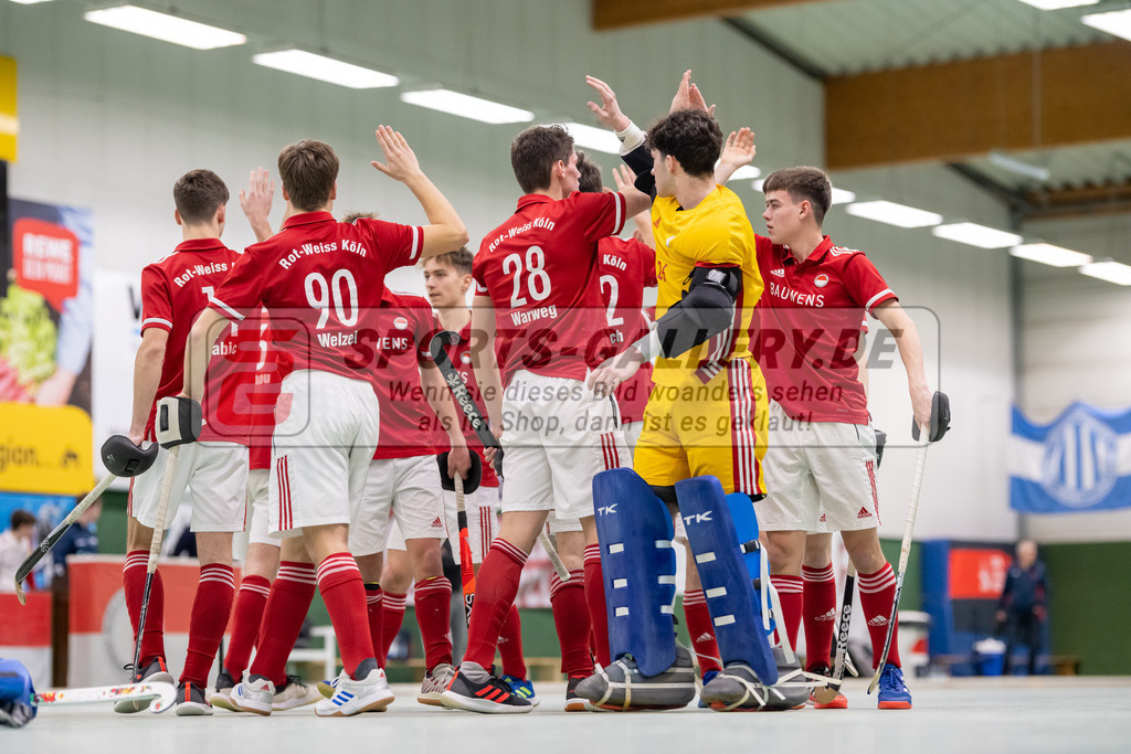 SFE_20230305_0012 | Deutsche Meisterschaft Männliche U16 Halle 2023 am 05.03.2023 in Köln (KTHC Stadion Rot-Weiss Köln Tennis and Hockey Club), Photo: Stephan Fehrmann 2022 (Sports-Gallery)