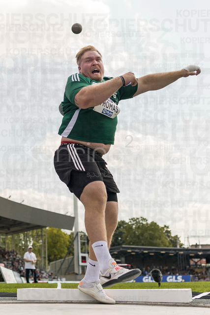 Deutsche Leichtathletik-Meisterschaften; Bochum-Wattenscheid, 25.07.2026 | Philipp Thomas (SV Halle), Kugelstossen; Deutsche Leichtathletik-Meisterschaften am 25.07.2026 im Lorheide-Stadion, Bochum-Wattenscheid (Nordrhein-Westfalen).