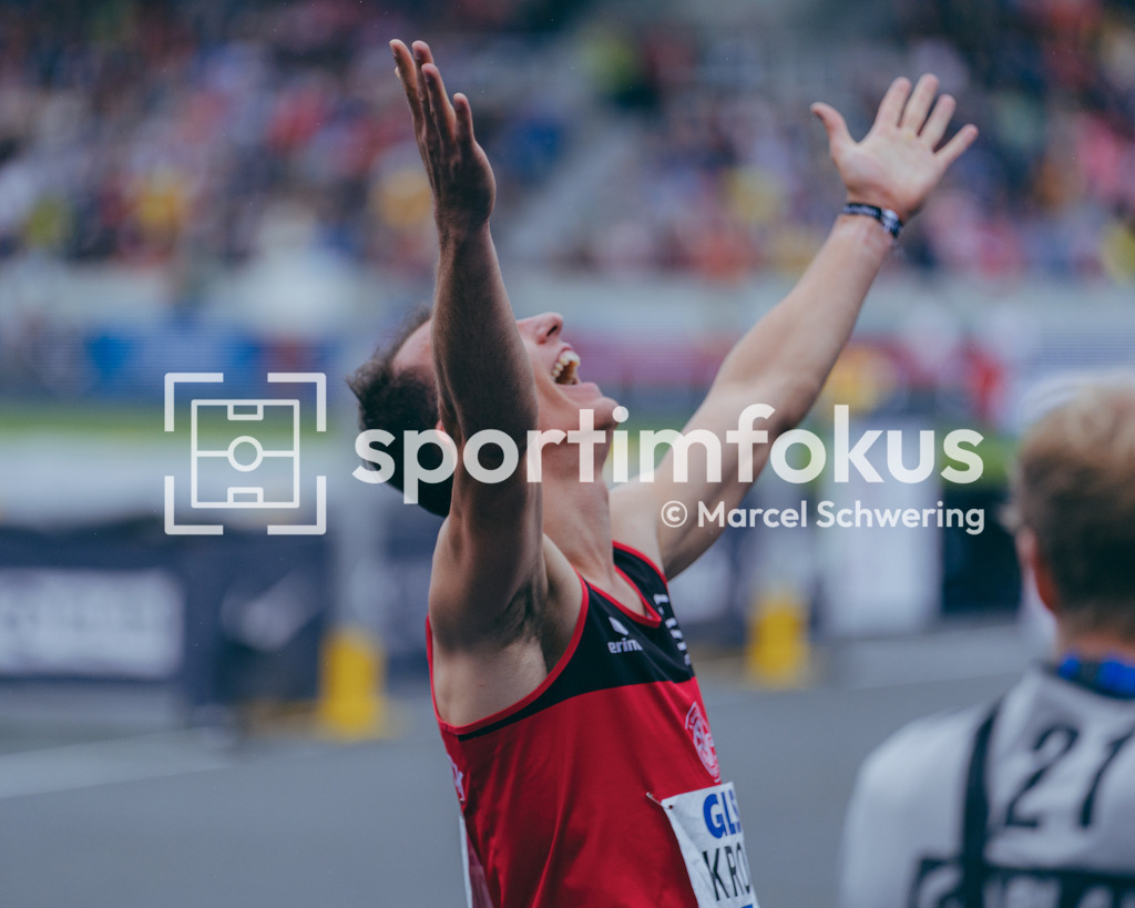 Deutsche Meisterschaften der Frauen und Männer 2026 | Florian Kroll, LG Osnabrück, 400-Meter-Lauf, FinaleDeutsche Meisterschaften der Frauen und Männer 2026, Lohrheidestadion Bochum-Wattenscheid, 26.07.2026. Foto: Marcel Schwering / sportimfokus - Realisiert mit Pictrs.com