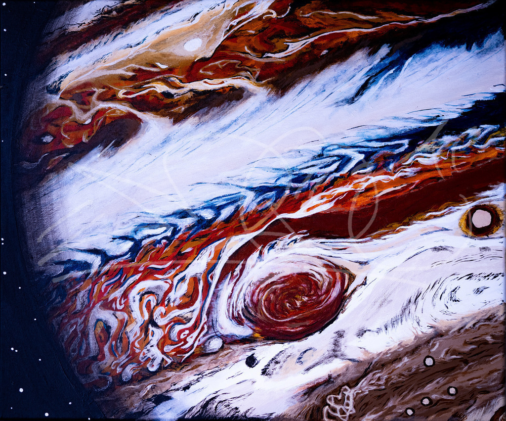 Jupiter  | Auf Leinwand mit Acryl - Realisiert mit Pictrs.com