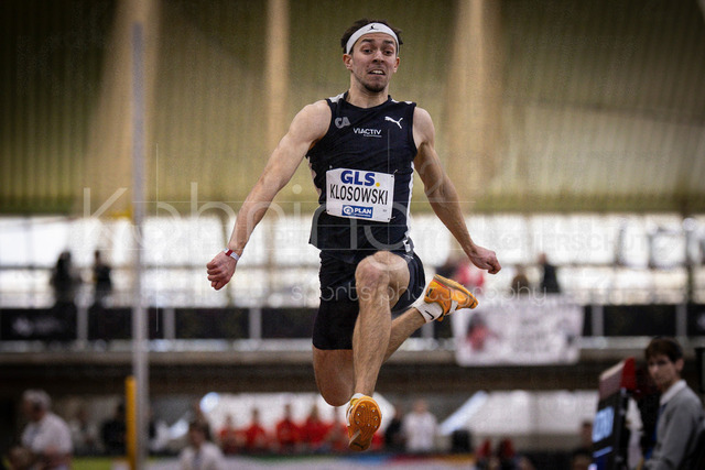 Deutsche Leichtathletik-Hallenmeisterschaften; Dortmund, 01.03.2026 | Milan Klosowski (Cologne Athletics); Deutsche Leichtathletik-Hallenmeisterschaften am 01.03.2026 in der Helmut-Körnig-Halle in Dortmund. 