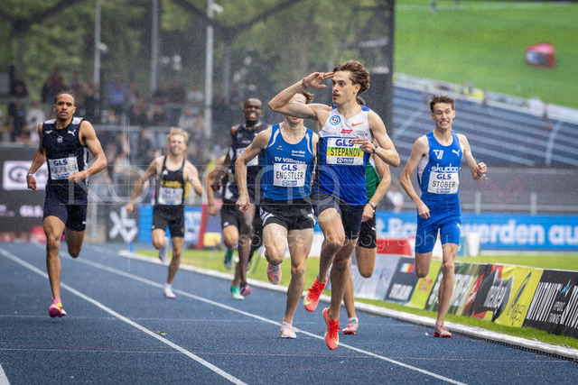 Deutsche Leichtathletik-Meisterschaften; Bochum-Wattenscheid, 26.07.2026 | Deutscher Meister über 800m: Alexander Stepanov (VfL Sindelfingen); Deutsche Leichtathletik-Meisterschaften am 26.07.2026 im Lorheide-Stadion, Bochum-Wattenscheid (Nordrhein-Westfalen).