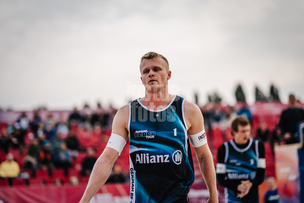 Beachvolleyball | Männer | German Beach Tour 2024 | Tourstop Bremen | 07.06.2024 | Georg Wolf sichtlich frustriert