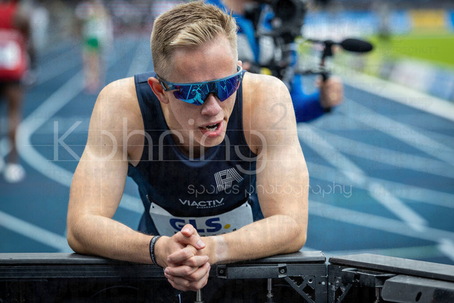 Deutsche Leichtathletik-Meisterschaften; Bochum-Wattenscheid, 26.07.2026 | Felix Jahn (Frankfurt  Athletics); Deutsche Leichtathletik-Meisterschaften am 26.07.2026 im Lorheide-Stadion, Bochum-Wattenscheid (Nordrhein-Westfalen).
