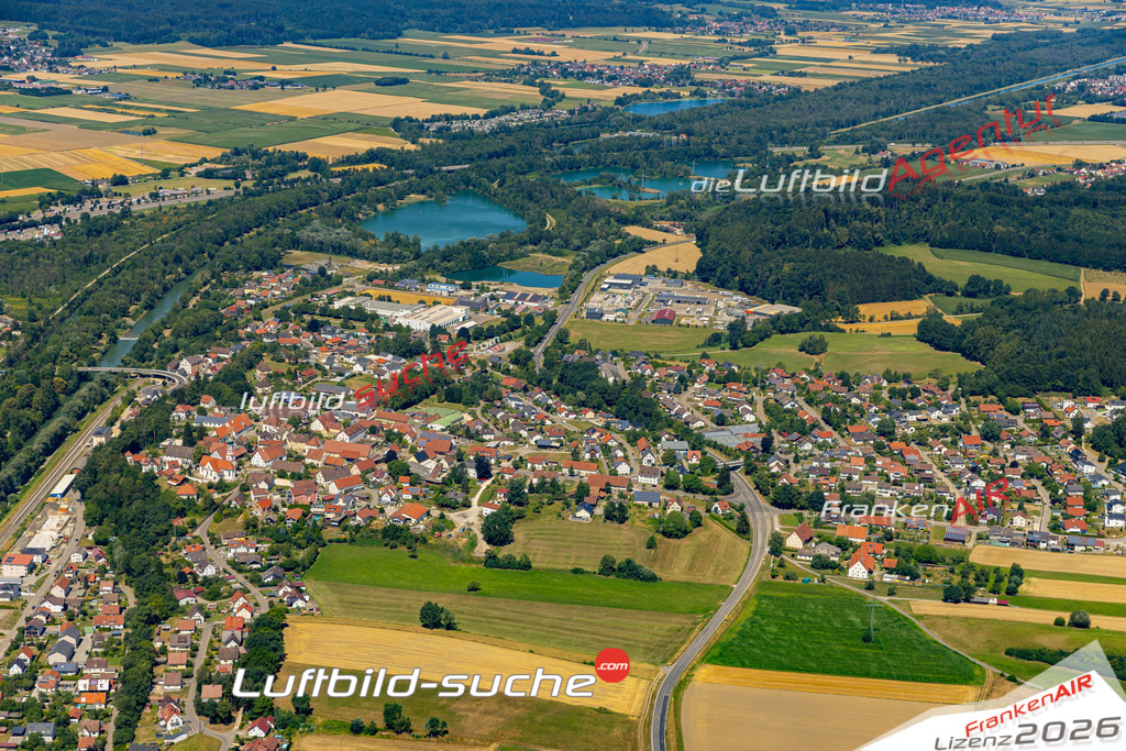 Das Luftbild der Stadt Kellmünz an der Iller wurde 2022 vom Flugzeug heraus erstellt (keine Drohnen-Aufnahmen) Aufnahmehöhe ca.450 Meter- hohe Bildauflösung und Druck-Qualität. Garantiert!