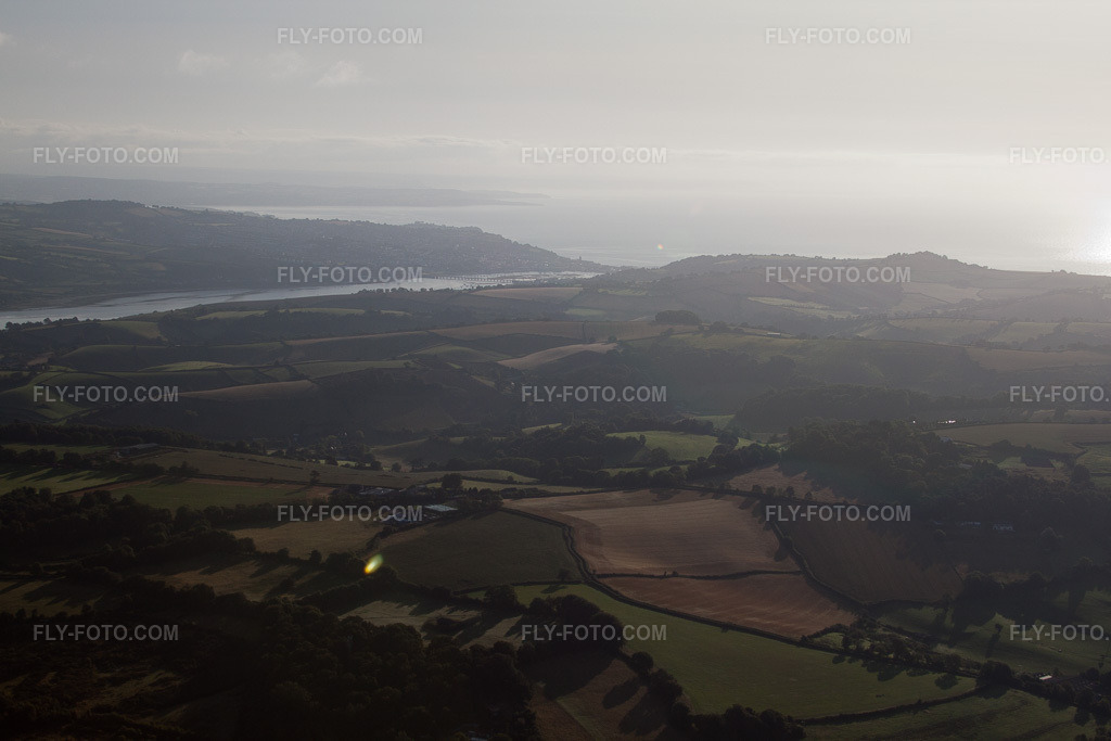 Aerial view: View of the town in Kingskerswell in the state England, Great Britain. – Photo: IMG_19718.jpg taken on 07/25/2009 by Werner Riehm/FLY-FOTO.com – Resolution of the original: 4752 x 3168 px