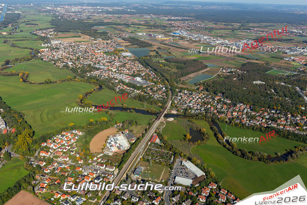 aktuelles Luftbild von  Stadeln - Luftaufnahme wurde 2019 von https://frankenair.de mittels Flugzeug (keine Drohne) erstellt.