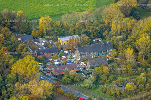 Bergkamen221013143 | Luftbild, Trödelmarkt, Biologische Station Kreis Unna Dortmund, Herbstfarben, Heil, Bergkamen, Ruhrgebiet, Nordrhein-Westfalen, Deutschland