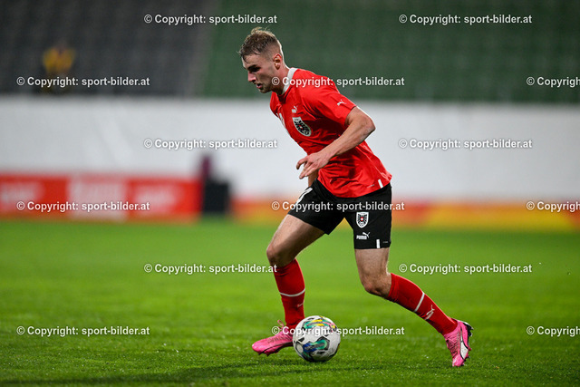 AUT, U21 - Oesterreich vs Daenemark | 22.03.2024, Innviertel Arena Ried, AUT, U21 Freundschaftliches Laenderspiel, Oesterreich vs Daenemark, im Bild Raphael Hofer (AUT)


// Uefa U21 Friendly Match between Austria and Denmark in Ried, Austria on 2024/03/22