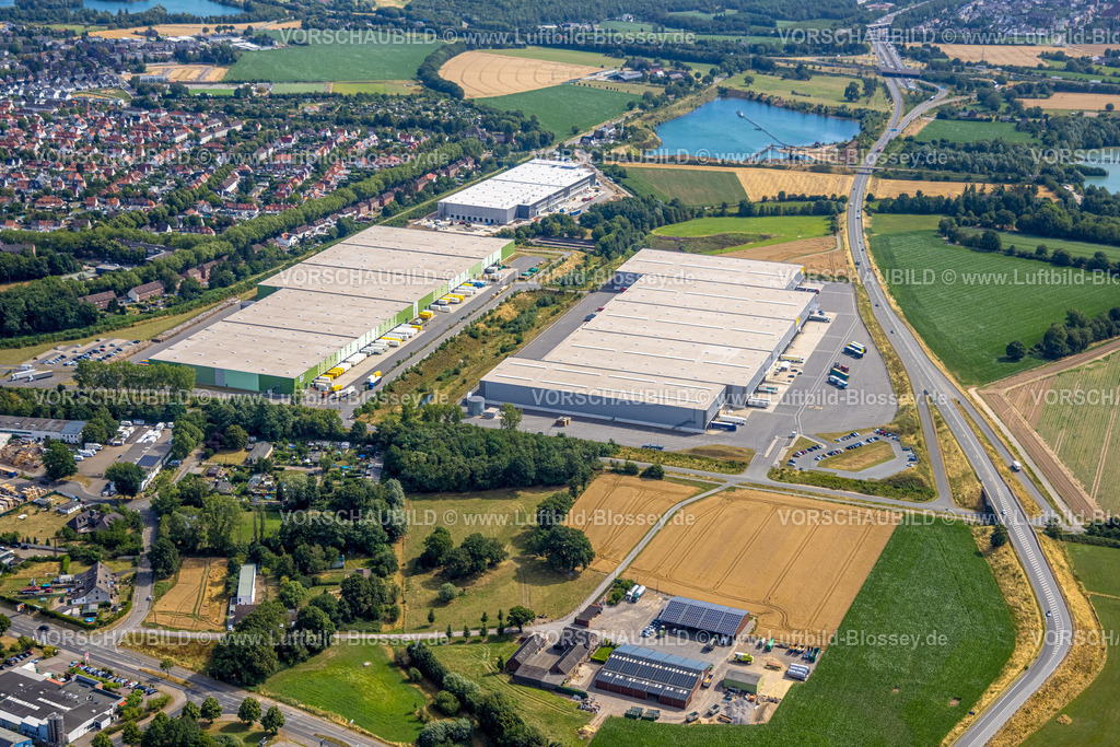 Kamp-Lintfort230707056 | Luftbild, Logport IV Logistikzentrum, POCO Importlager, Bohnen Logistik Neubau am Vinnmannsweg, Lintfort, Kamp-Lintfort, Ruhrgebiet, Nordrhein-Westfalen, Deutschland