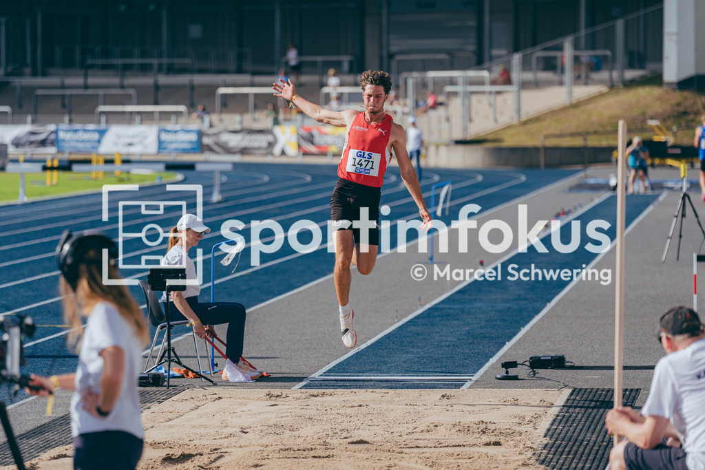 DM U23 U18 Bochum 2026 | Janek Schiffer (LG Brillux Münster) bei den Deutschen Meisterschaften der U18 &amp; U23 2026 im Lohrheidestadion in Bochum-Wattenscheid. - Realisiert mit Pictrs.com
