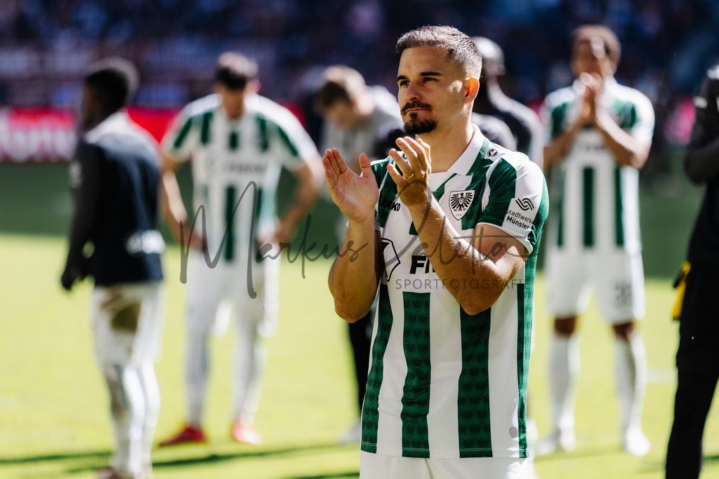 2. Bundesliga, Saison 2024/25, 28. Spieltag: Fortuna Düsseldorf - SC Preußen Münster | Düsseldorf, 05.04.2025: 2. Bundesliga, 28. Spieltag, Fortuna Düsseldorf gegen SC Preußen Münster in der Merkur Spiel-Arena in Düsseldorf. Foto: sportfotografie.ms | Markus Paletta - Realisiert mit Pictrs.com