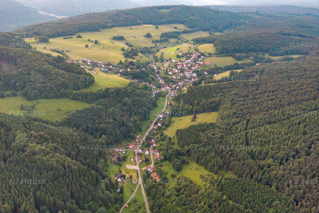 Luftbild: Langenthal im Ortsteil Brombach in Eberbach im Bundesland Baden-Württemberg in Deutschland. Foto: IMG_089423.jpg vom 10.06.2016 durch Werner Riehm/FLY-FOTO.de