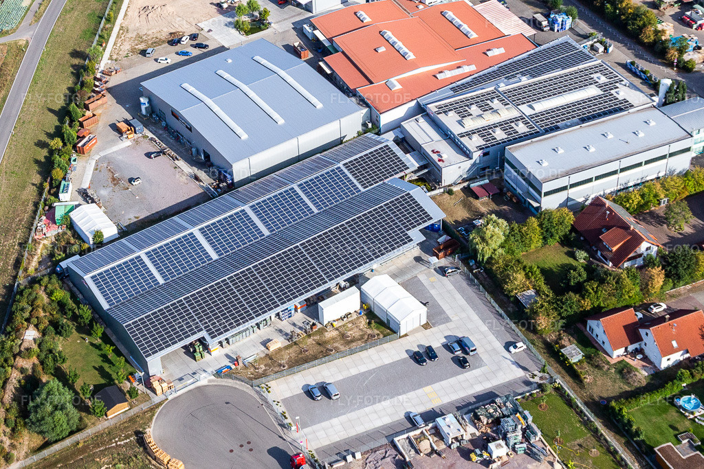 Luftbild: Gewerbergebiet Im Gereut, HGGS LaserCUT GmbH & Co. KG in Hatzenbühl im Bundesland Rheinland-Pfalz in Deutschland. Foto: IMG_117410.jpg vom 06.09.2019 durch Werner Riehm/FLY-FOTO.de