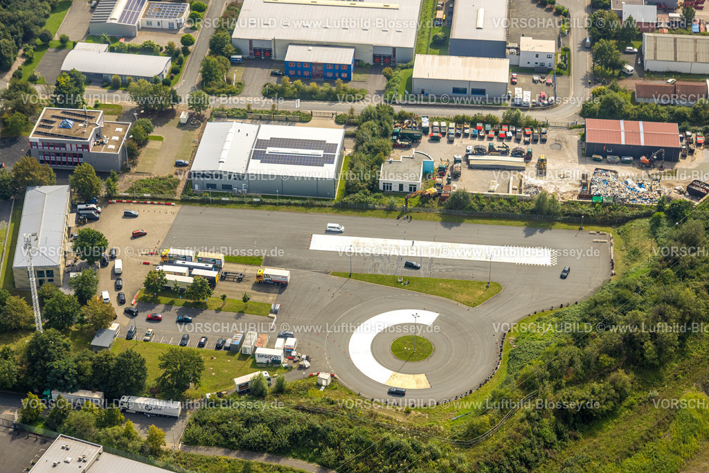 Unna230901148 | Luftbild, Gewerbegebiet Hansastraße, MOVE Verkehrsbildungszentrum Unna, Unna, Ruhrgebiet, Nordrhein-Westfalen, Deutschland