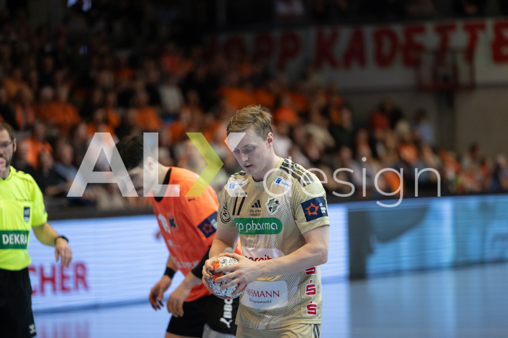Handball I Herren I Saison 2025-2026 I EHF EUROPEAN LEAGUE 2025/26 | Men I Main Round I 2. Spieltag I Kadetten Schaffhausen - TSV Hannover-Burgdorf I 24.02.2026 | 17 August Baskar Pedersen (NO) (TSV Hannover-Burgdorf) – Flügel links - Realisiert mit Pictrs.com
