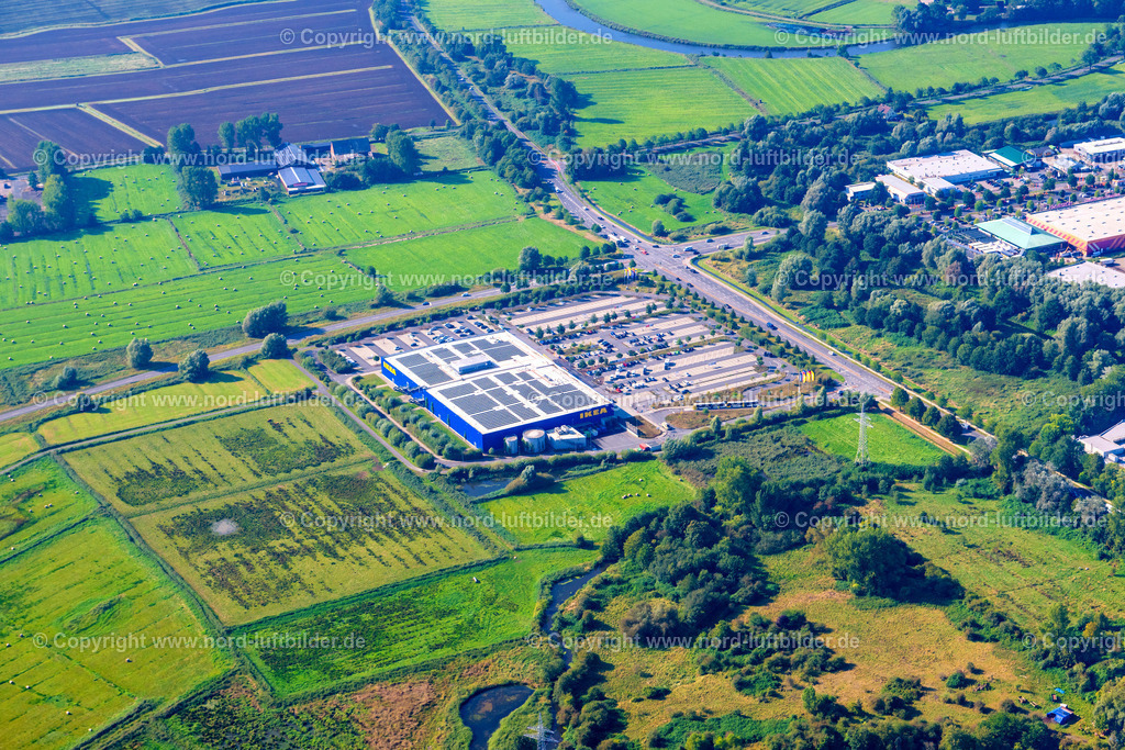 Bremerhaven_Ikea_ELS_9086050924 | BREMERHAVEN 05.09.2024 Gebäude des Einrichtungshaus - Möbelmarkt IKEA an der Weserstraße in Bremerhaven im Bundesland Bremen, Deutschland. Weiterführende Informationen bei: IKEA Centres Grundbesitz GmbH & Cie KG,  IKEA Deutschland GmbH & Co. KG. // Building of the store - furniture market IKEA on street Weserstrasse in Bremerhaven in the state Bremen, Germany. Further information at: IKEA Centres Grundbesitz GmbH & Cie KG,  IKEA Deutschland GmbH & Co. KG. Foto: Martin Elsen