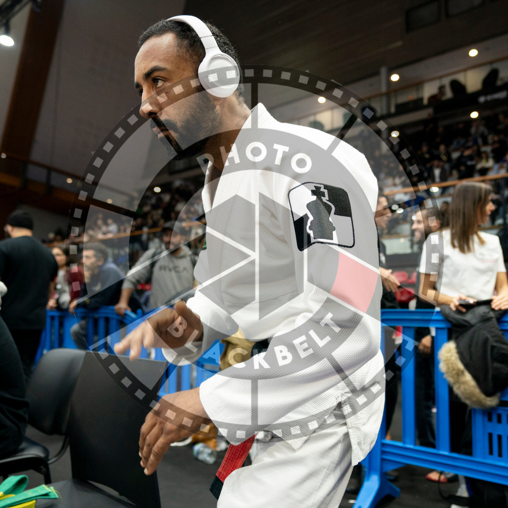 20240124PBB02683 | Fighters compete during the second day of the IBJJF European Championship in Paris, France, on January 24, 2024.