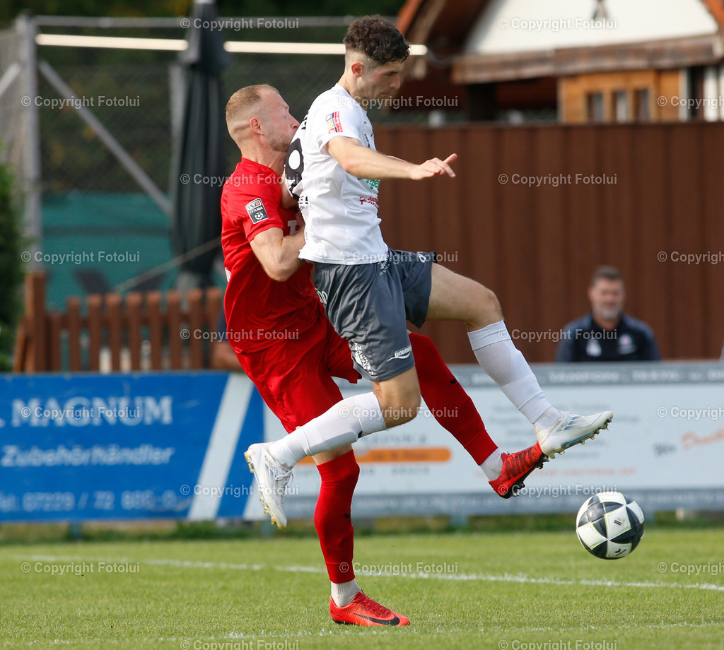 A_LUI_16082025_04 | SPORT,FUSSBALL,LT1 OOE LIGA ASKOE OEDT 1B-SPG ALGENMAX PREGARTEN 16.08.2025 IM BILD :MATEJ VULIC (OEDT 1B) UND TOBIAS WOLLENDORFER (PREGARTEN) FOTO :FOTOLUI
