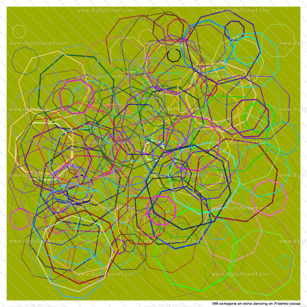 199-octagons-echo-dancing-on-frosted-cocoa | digitallineart - Realisiert mit Pictrs.com