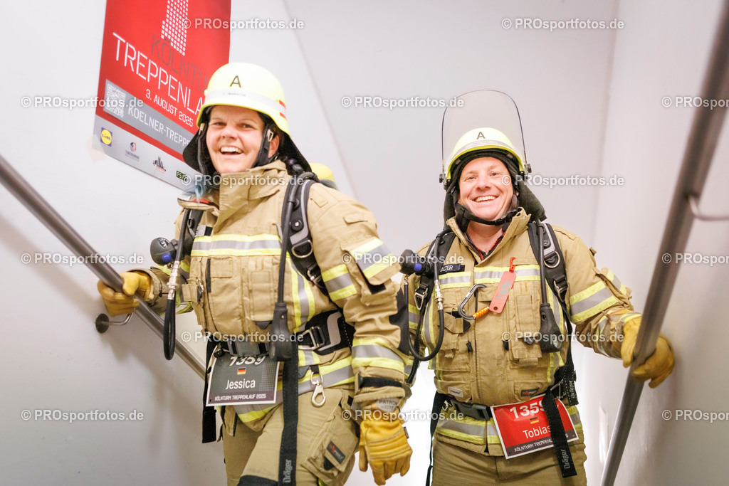KölnTurm Treppenlauf; Köln, 03.08.2025 | Impressionen vom KölnTurm Treppenlauf am 03.08.2025 in Köln (Nordrhein-Westfalen). 