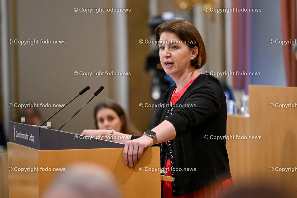 Landhaus Linz_ Promenade_ Landtagssitzung_ 11.04.2024-56 | 11.04.2024, Landhaus Linz AUT, Promenade, Landtagssitzung, im Bild LRin Michaela Langer Weninger (VP)