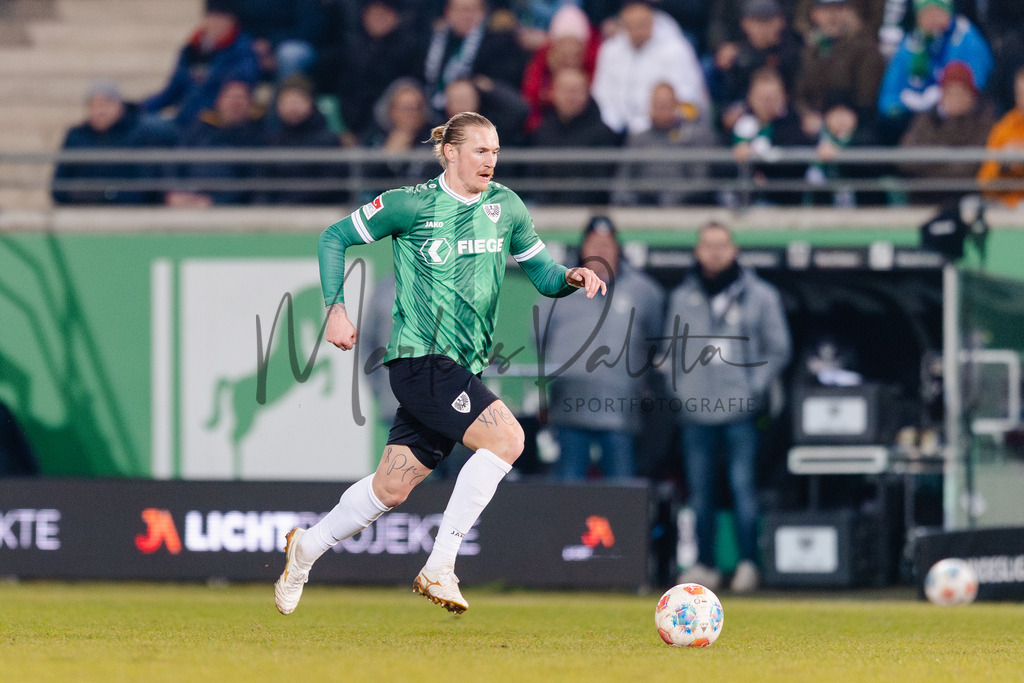 2. Bundesliga, Saison 2025/26, 21. Spieltag: SC Preußen Münster - VfL Bochum | Münster, 06.02.2026: 2. Bundesliga, 21. Spieltag, SC Preußen Münster gegen VfL Bochum im LVM-Preußenstadion in Münster. Foto: sportfotografie.ms | Markus Paletta - Realisiert mit Pictrs.com