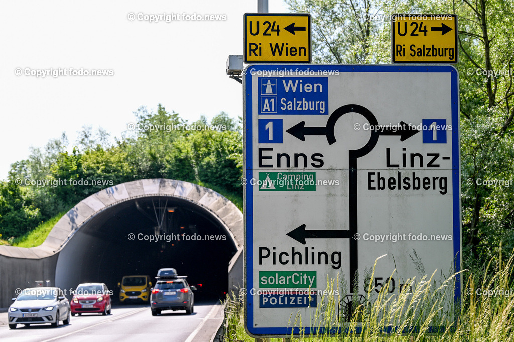 Monalisatunnel_ Linz_ Kleinmuenchen_ Ebelsberg_ 01.06.2023-7 | 01.06.2023, Linz, AUT, Monalisatunnel im Bild Monalisatunnel, Mona Lisa Tunnel, Verkehr, Kleinmuenchen, Ebelsberg, Umfahrung