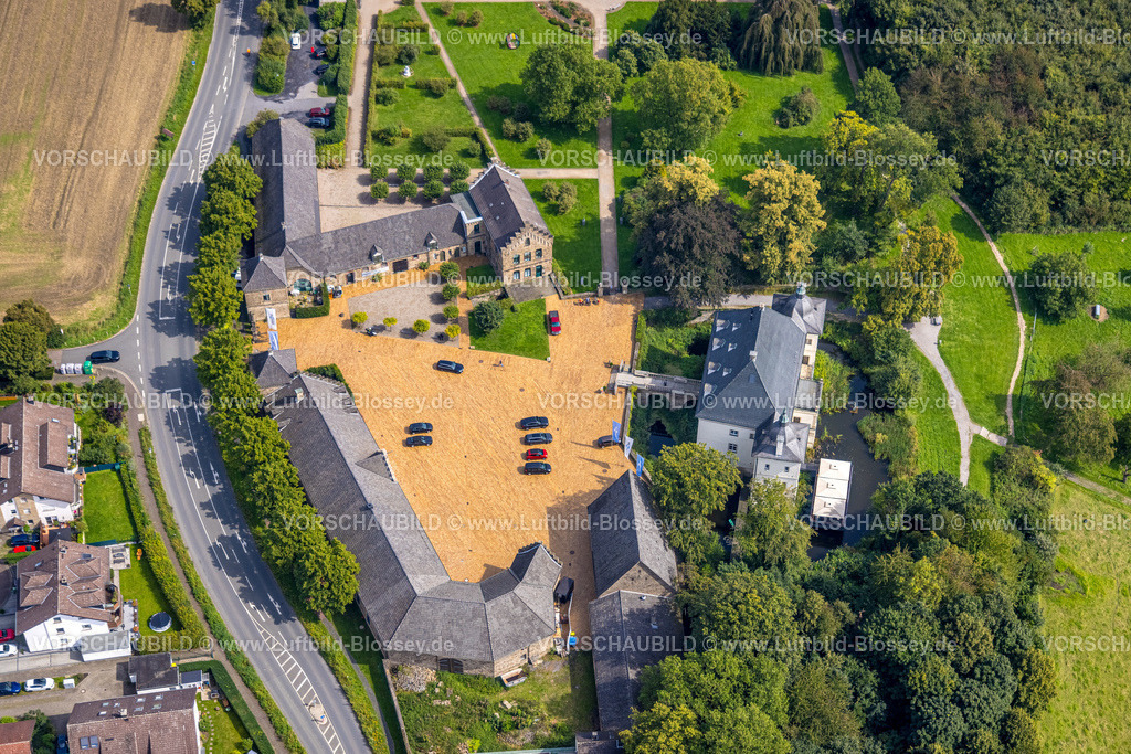 Holzwickede230901436 | Luftbild, Haus Opherdicke Wasserschloss, Holzwickede, Ruhrgebiet, Nordrhein-Westfalen, Deutschland