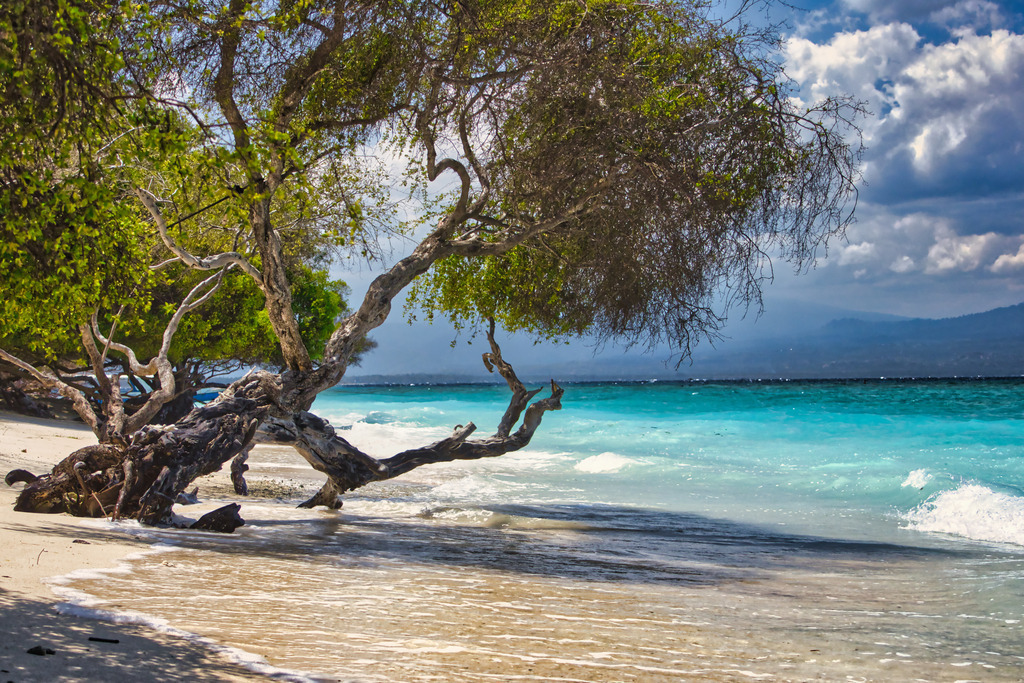 Tropische Landschaften | Gili T -Strand - Realisiert mit Pictrs.com