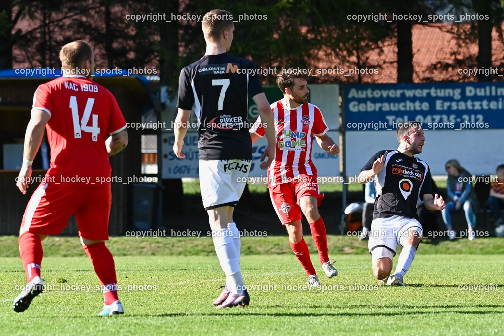 FC Gmünd vs. FC KAC 1909 22.4.2023 | #14 Andreas Bernhard Schritliser, #7 Jon Benkovic, #7 Jakob Orgonyi, #16 Daniel Vasiljevic