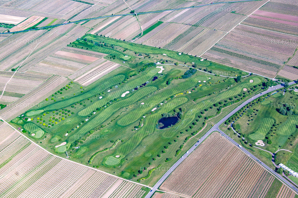 Luftbild: Dackenheim, Golfplatz in Dackenheim im Bundesland Rheinland-Pfalz in Deutschland. Foto: IMG_078743.jpg vom 13.05.2015 durch Werner Riehm/FLY-FOTO.de