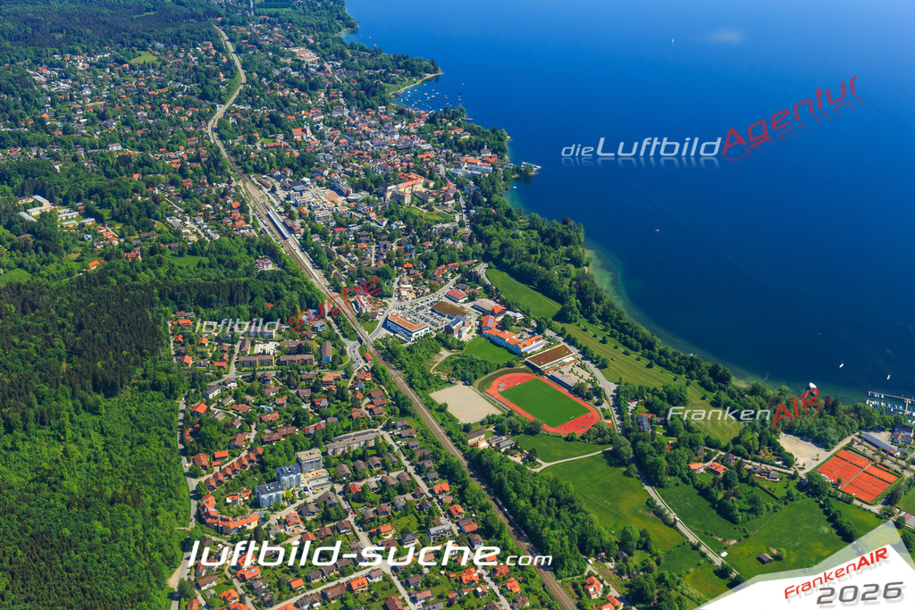 Luftbild von  Tutzing - Luftaufnahme wurde 2015 von https://frankenair.de mittels Flugzeug (keine Drohne) erstellt - die Geschenkidee