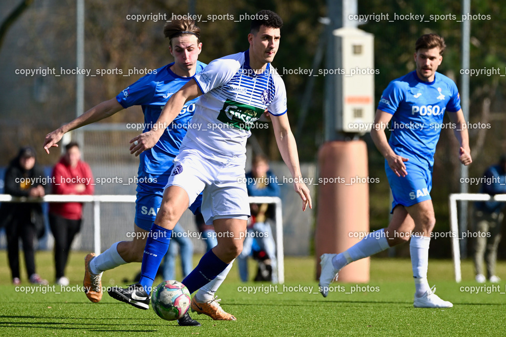 SAK vs. Dellach Gail | #11 Saso Kovacevic Dellach Gail, #5 Jakob Geister SAK, SAK vs. Dellach Gail, SAK vs. Dellach Gail am 22.03.2025 in Klagenfurt (Sportpark Welzenegg), Austria, (Photo by Bernd Stefan)