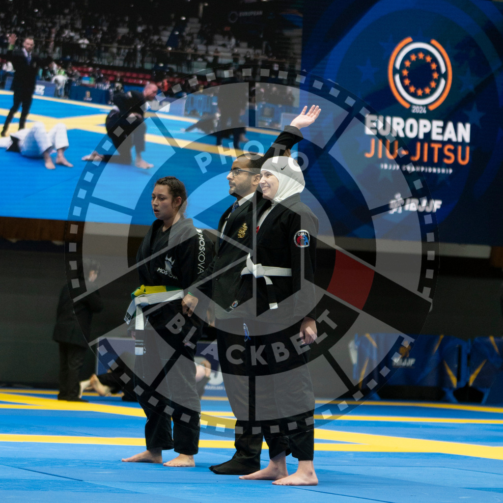 20240119PBB3000 | Fighters compete during the IBJJF European Championship in Paris, France, on January 19, 2024.